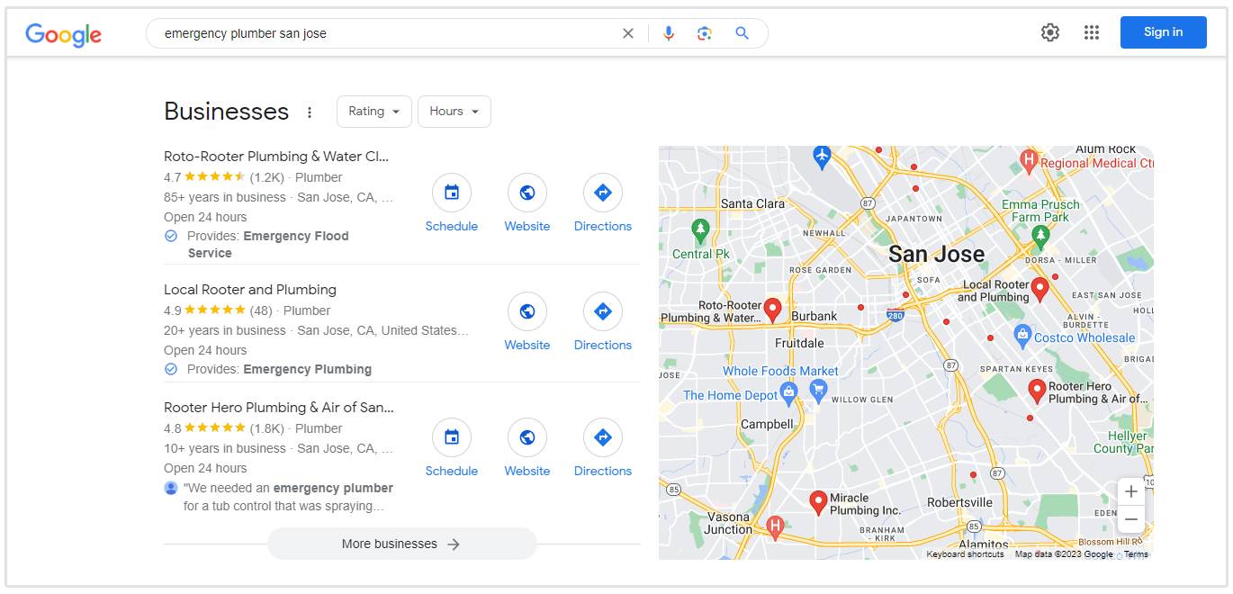 Google Local Pack